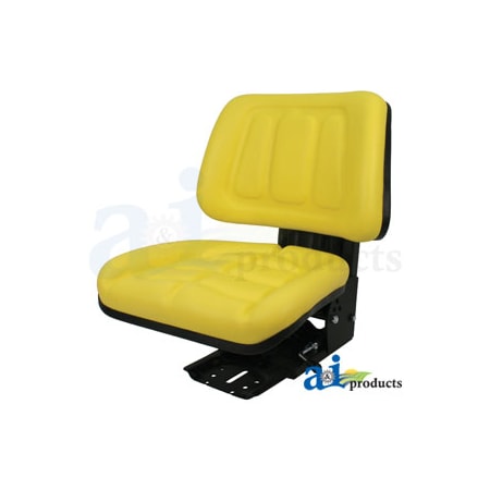 A & I Products Seat w/ Trapezoid Backrest, Yellow Vinyl, 265 lb / 120 kg Weight Limit 23" x18.5" x9.5" A-T333YL